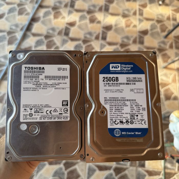 Hdd 250gb si 500gb