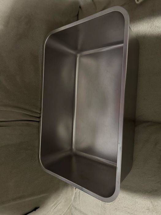 Litiera din inox marime XXL si carcasa cu usi rabatabile