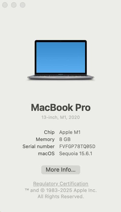 Laptop Apple MacBook Pro 13-inch, Apple M1, 8GB, 256GB