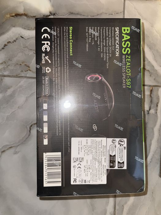 Boxa portabila zealot s97