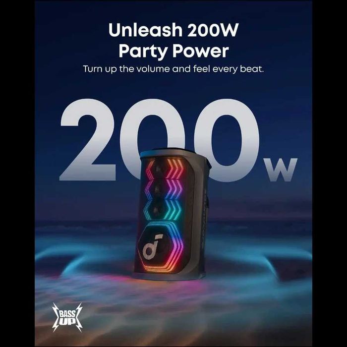 Anker SoundCore Rave 3S безжична тонколона/200W/Karaoke AI/12 часа