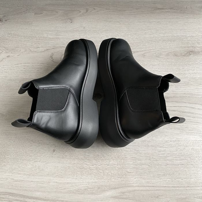 ZARA Chunky Кожени Боти/Ботуши