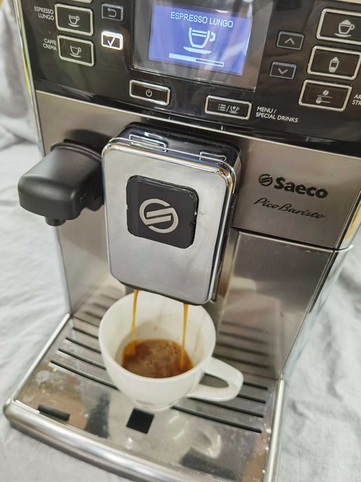 Saeco Piko Baristo - внос , с БГ меню , с кана за мляко и консумативи