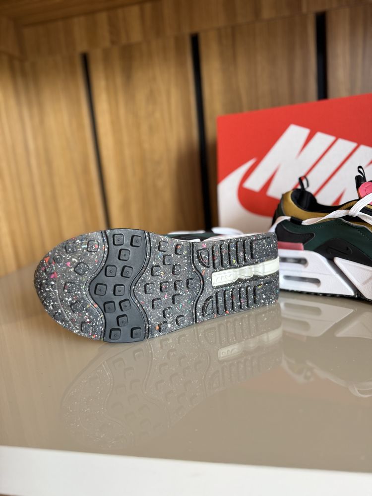 Nike, Спортни обувки Air Max Furyosa, Черен, Тъмнозелен