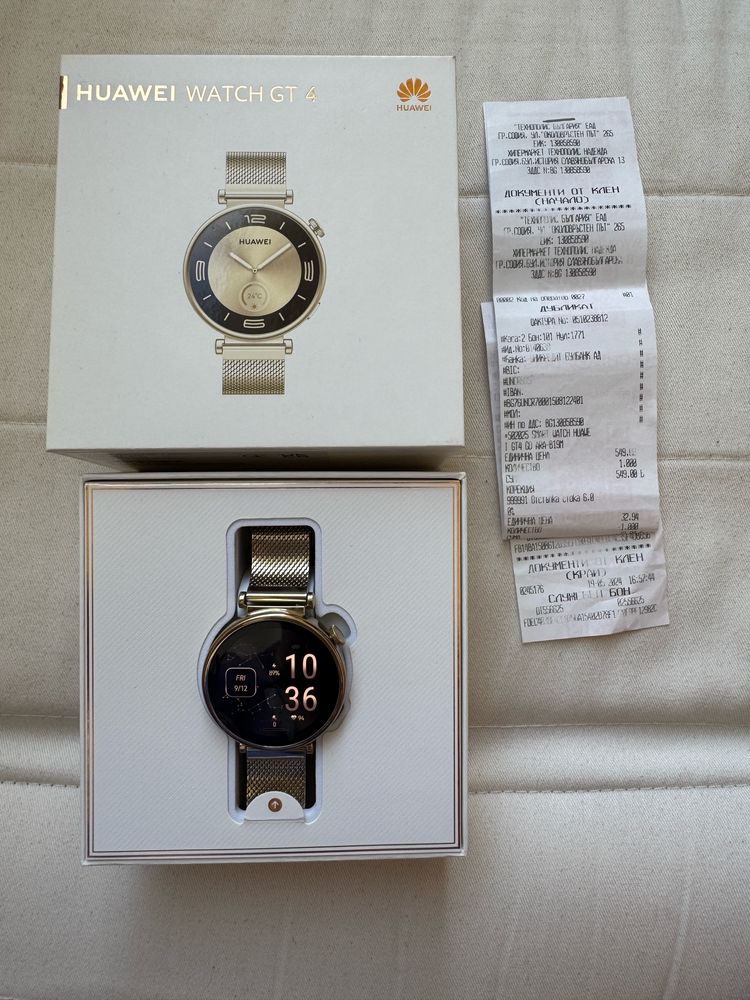 Huawei Watch GT 4 41 mm Light Gold . В гаранция до 19.05.2026г.