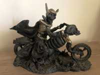 Motocicleta chopper skull,gargoyle,statueta din compozit