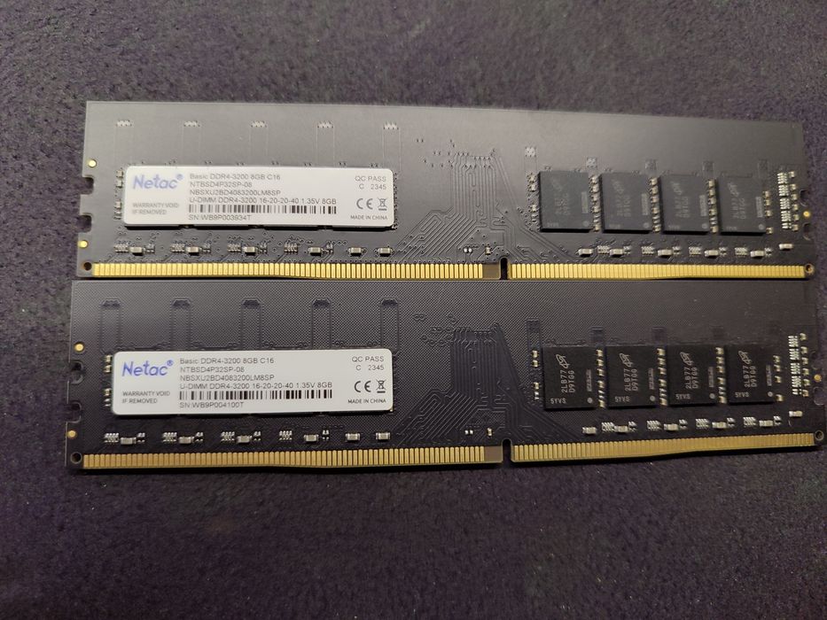 ОЗУ(оперативная память) Netac DDR4 8GB (2×8GB) 3200MHz-комплект