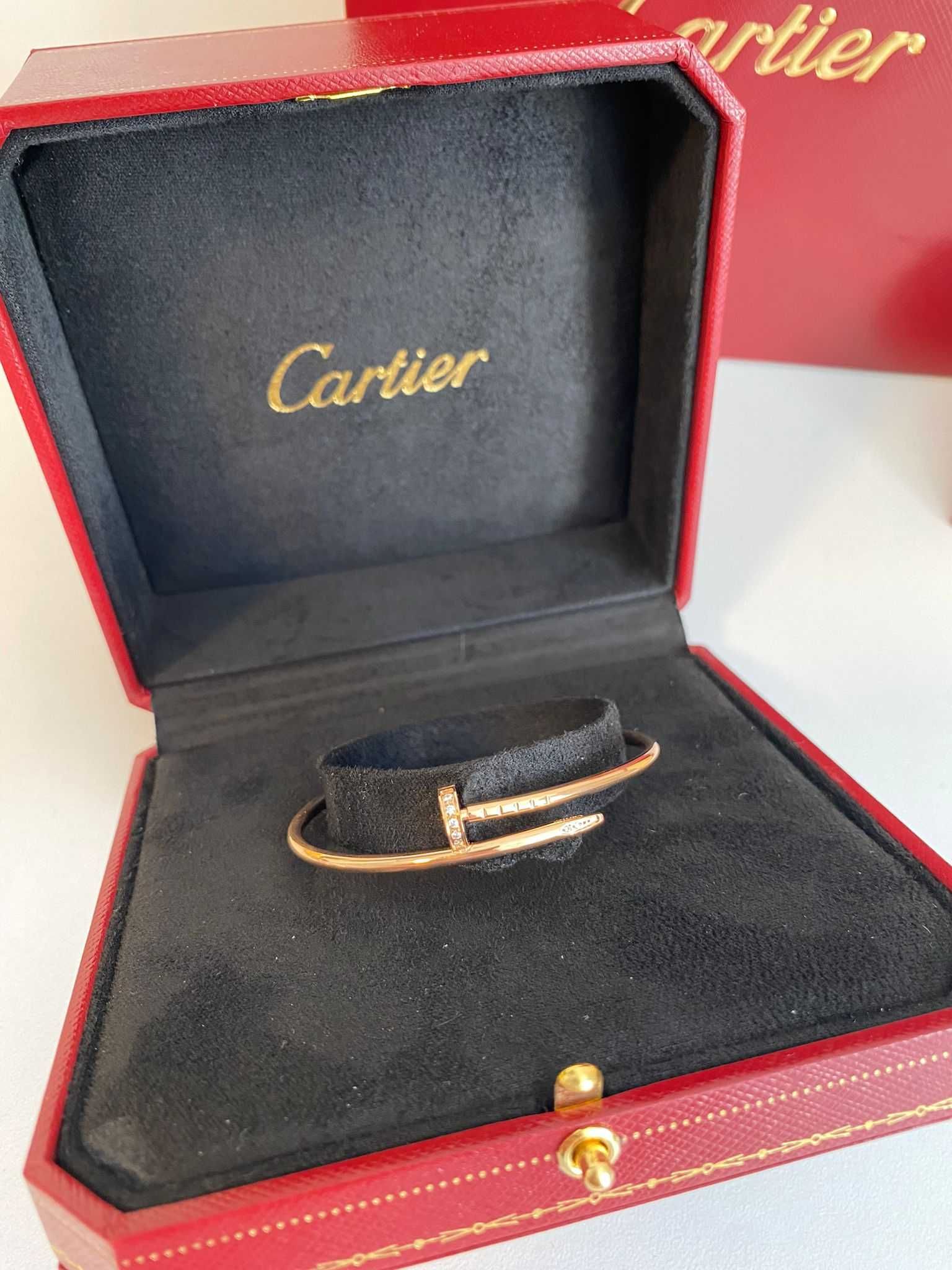 Brățară Cartier Juste un Clou Small 16 Aur Rose 24K Diamond cu cutie