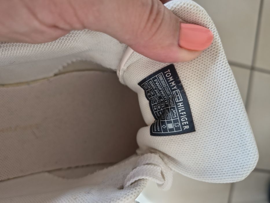 Sneakers damă din piele Tommy Hilfiger