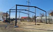 Vand hala metalica 10x15 cu montaj la 3500e