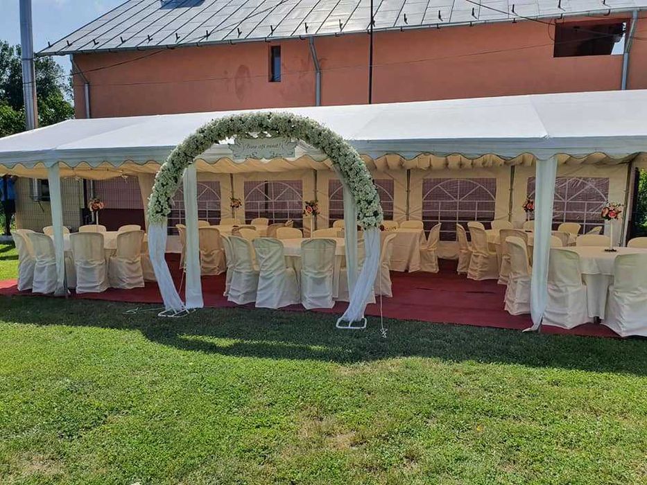 Corturi profesionale pt evenimente–mobilier, veselă, decor