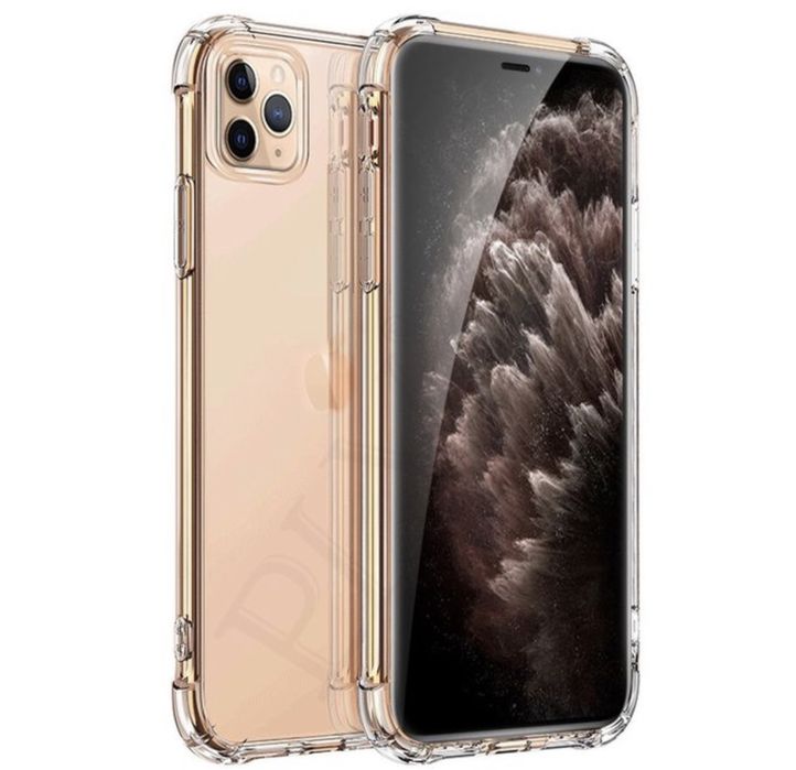 Iphone  11/12/13/14 PRO MAX Husa Mini Ramforsata Anti Soc Clear