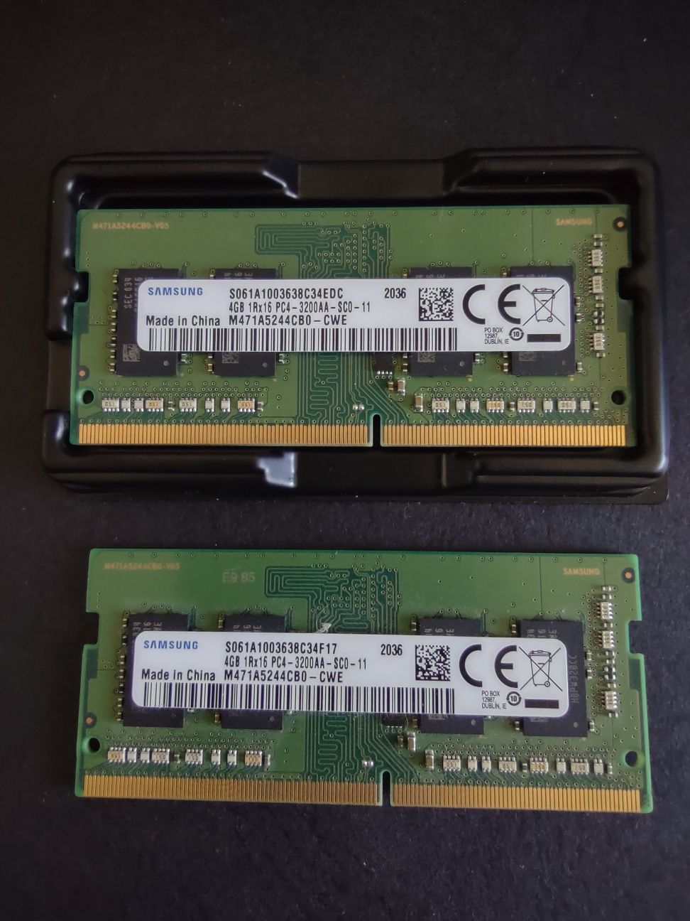 8GB (2x4gb) DDR4 SODIMM Samsung 3200AA