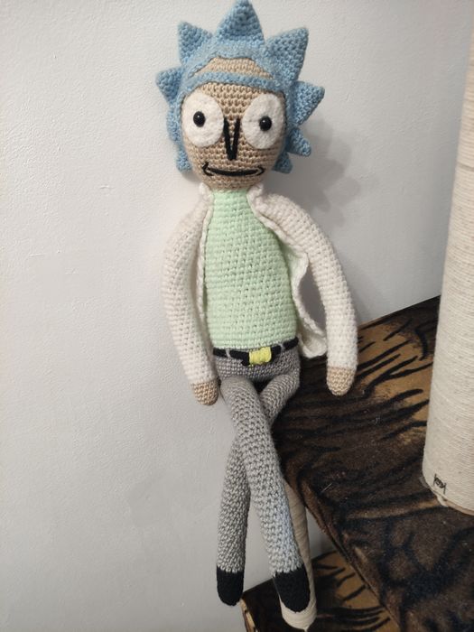 Rick and Morty Рик вязаная игрушка