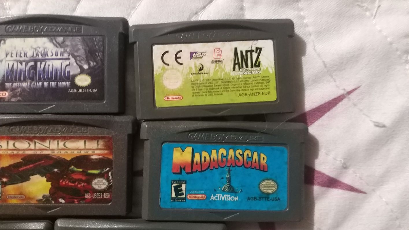 Lot Joc Jocuri Vintage Nintendo Gameboy Advance stare perfecta de func