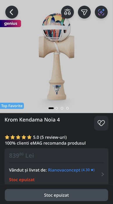 Kendama Noia 4 originala folosita 3 saptamani.