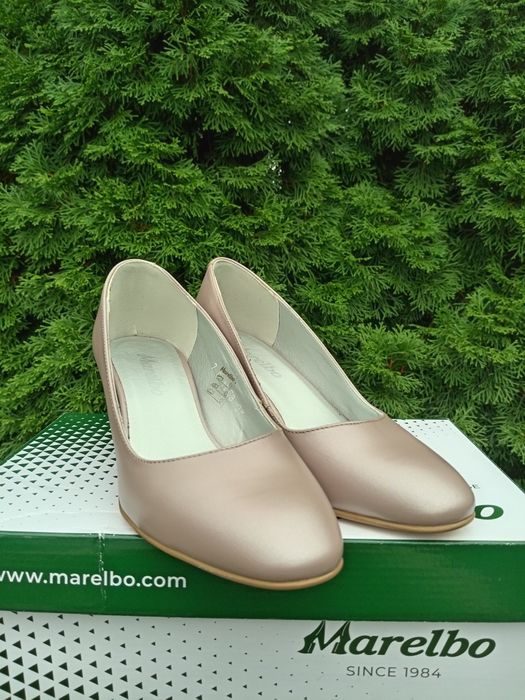 Pantofi capucino sidef piele naturală Marelbo, nr. 38, noi, negociabil