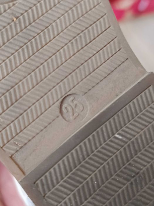 Sandale de piele naturala, pentru fete, marime 25