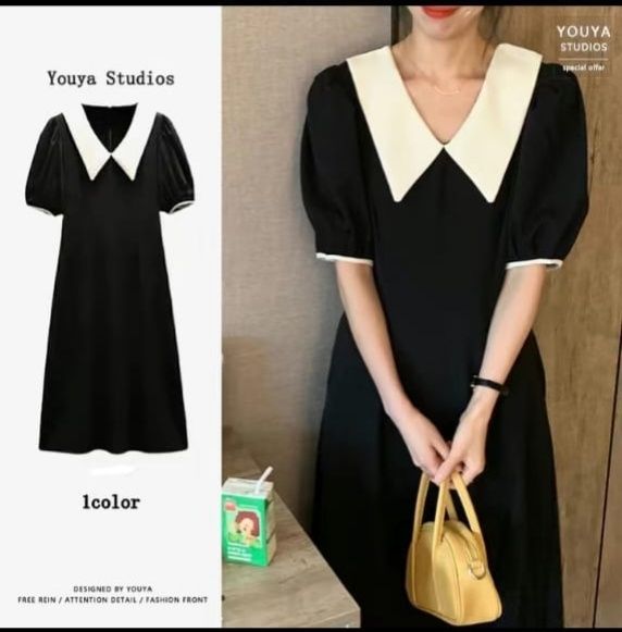 Платье с воротником