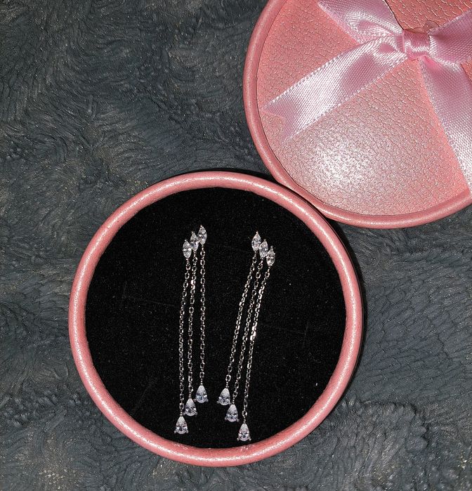 Из Турции  сережки серебро  висюльки