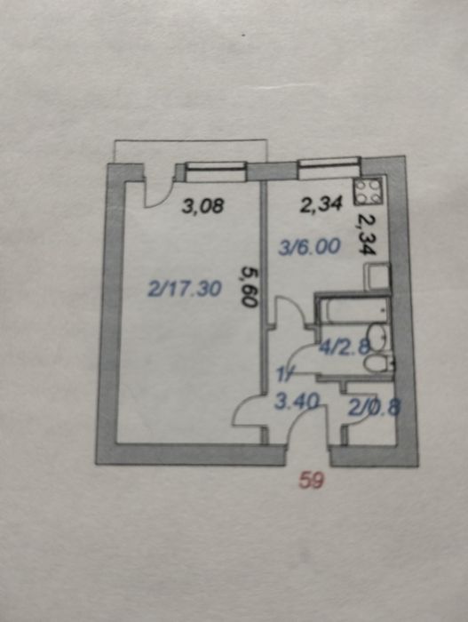 Продам 1-ком квартиру