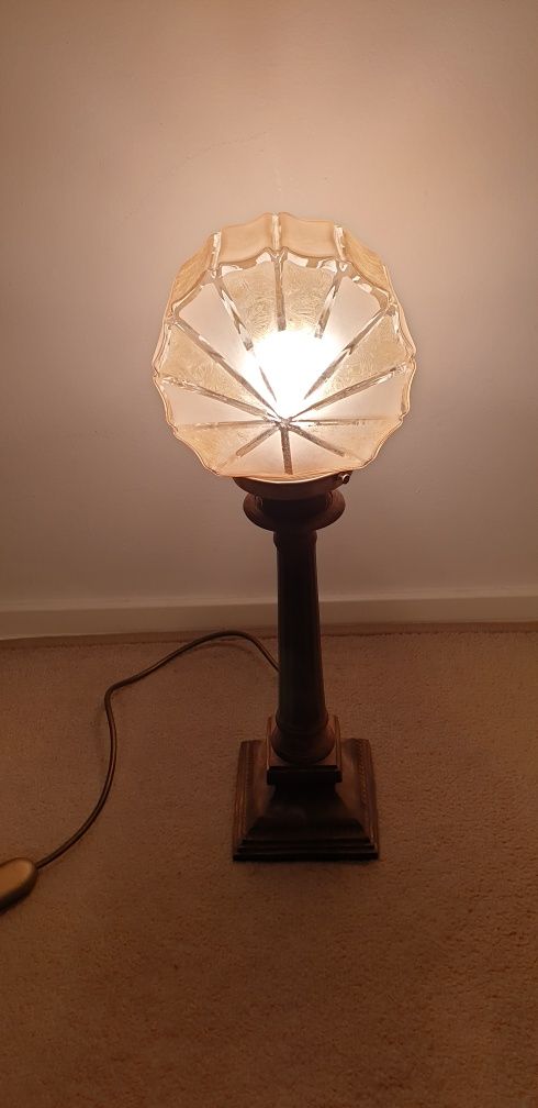 Lampa veioza vintage veche colectie Art Deco Franta 1930