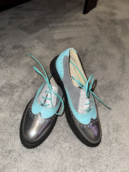 Дамски обувки Оксфорд/ естествена кожа / номер 38