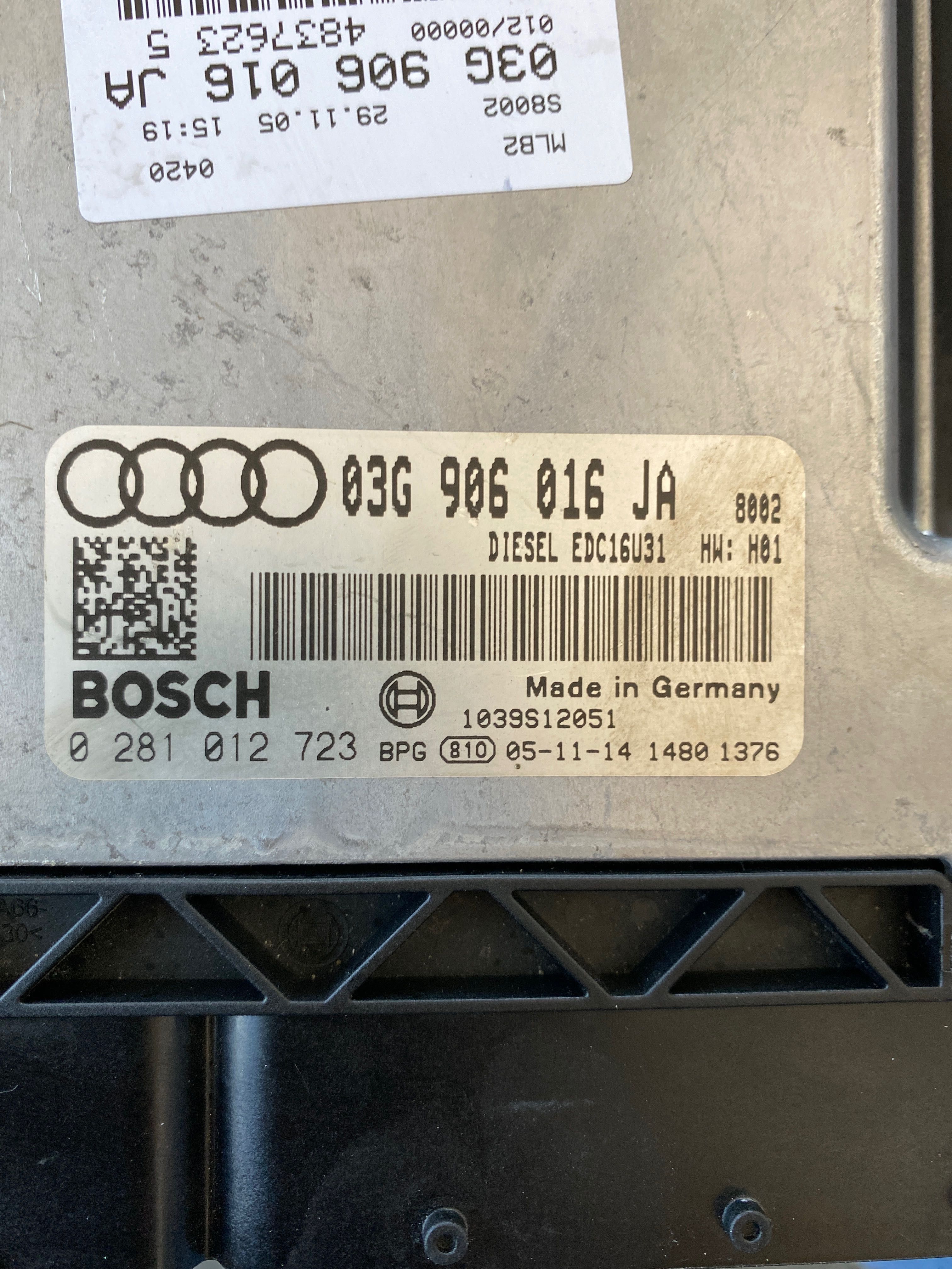 Calculator motor Audi A4/ 0 281 012 723/ 03G 906 016JA