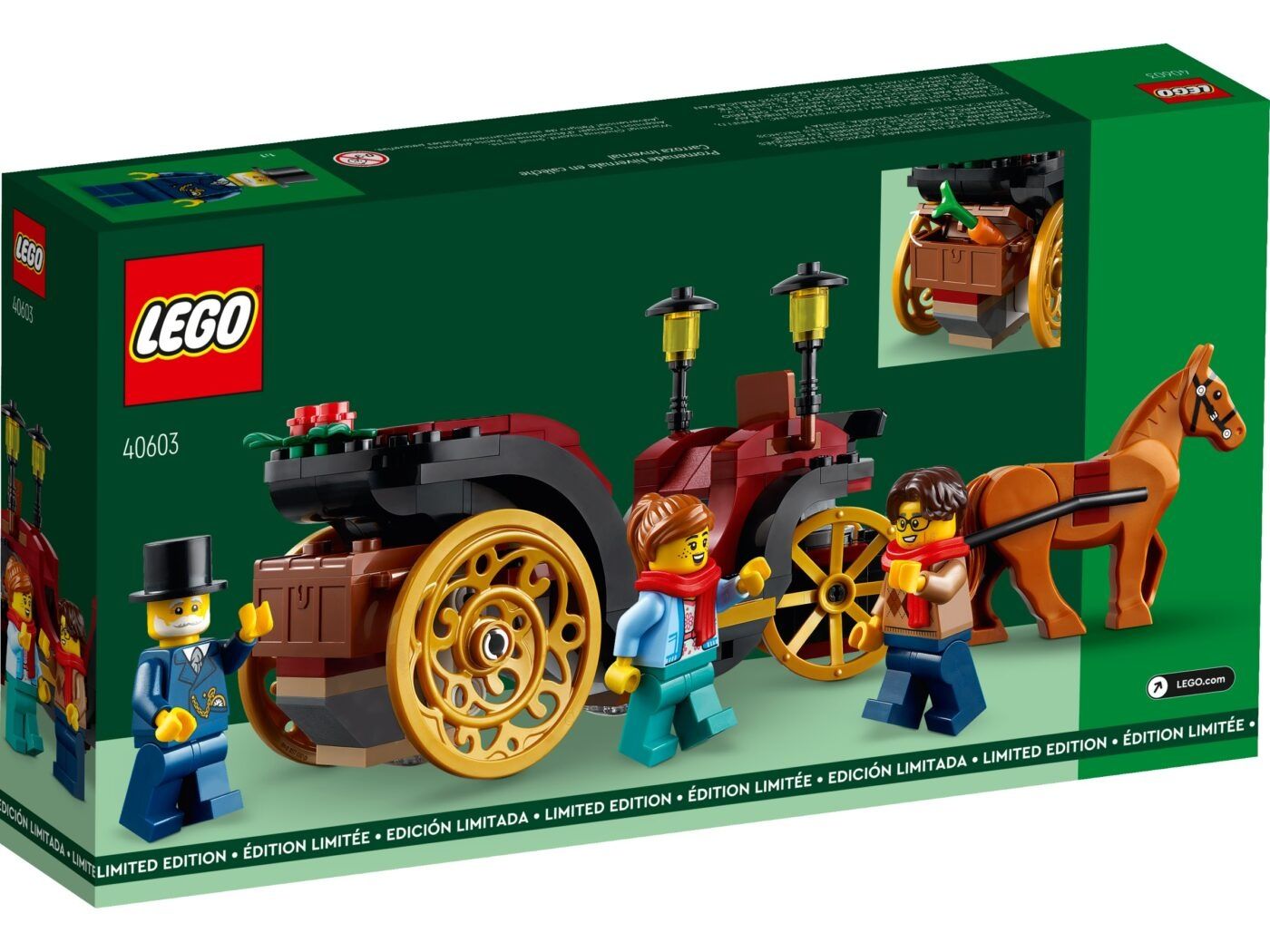 Lego 40603 Зимна разходка с карета и 40604 Коледен комплект декорации