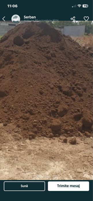 Primesc pamant din excavatii cu piatra sau fara piatra indiferent
