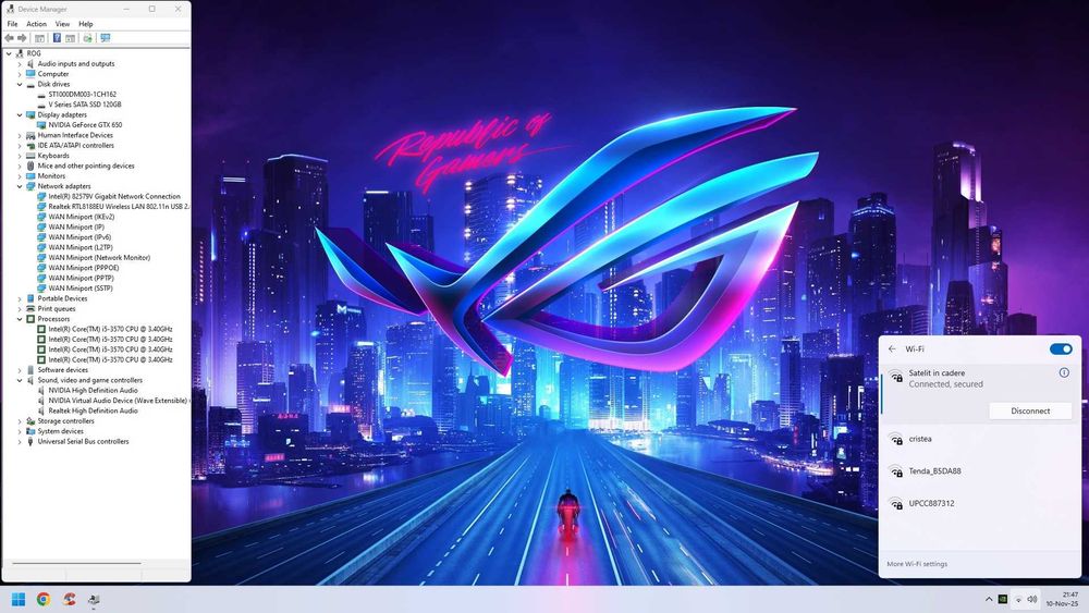 PC Gaming i5 Racire Lichid/RGB/16GB/SSD+1TB/GTX 650/WiFi/W11 la 450lei