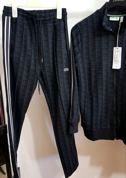 Trening bumbac Lacoste -verde-negru-made in France