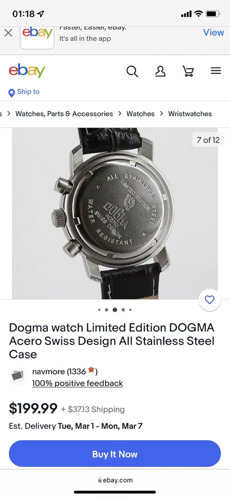 Ceas Dogma Acero Limited Edition original se accepta verificare la cea