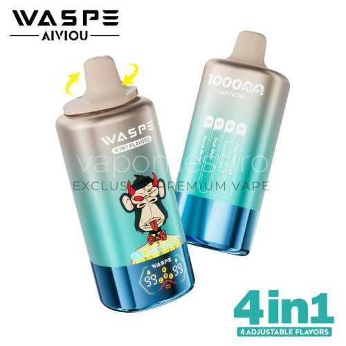 Vape Waspe 100.000 – 4 Arome Suculente, Shadow Display ,Durată Lungă