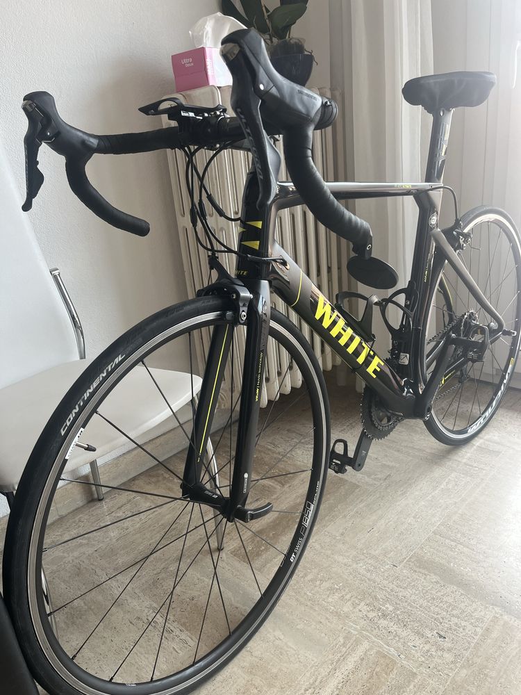 Bicicleta cursiera "White" marimea M - Shimano Ultegra