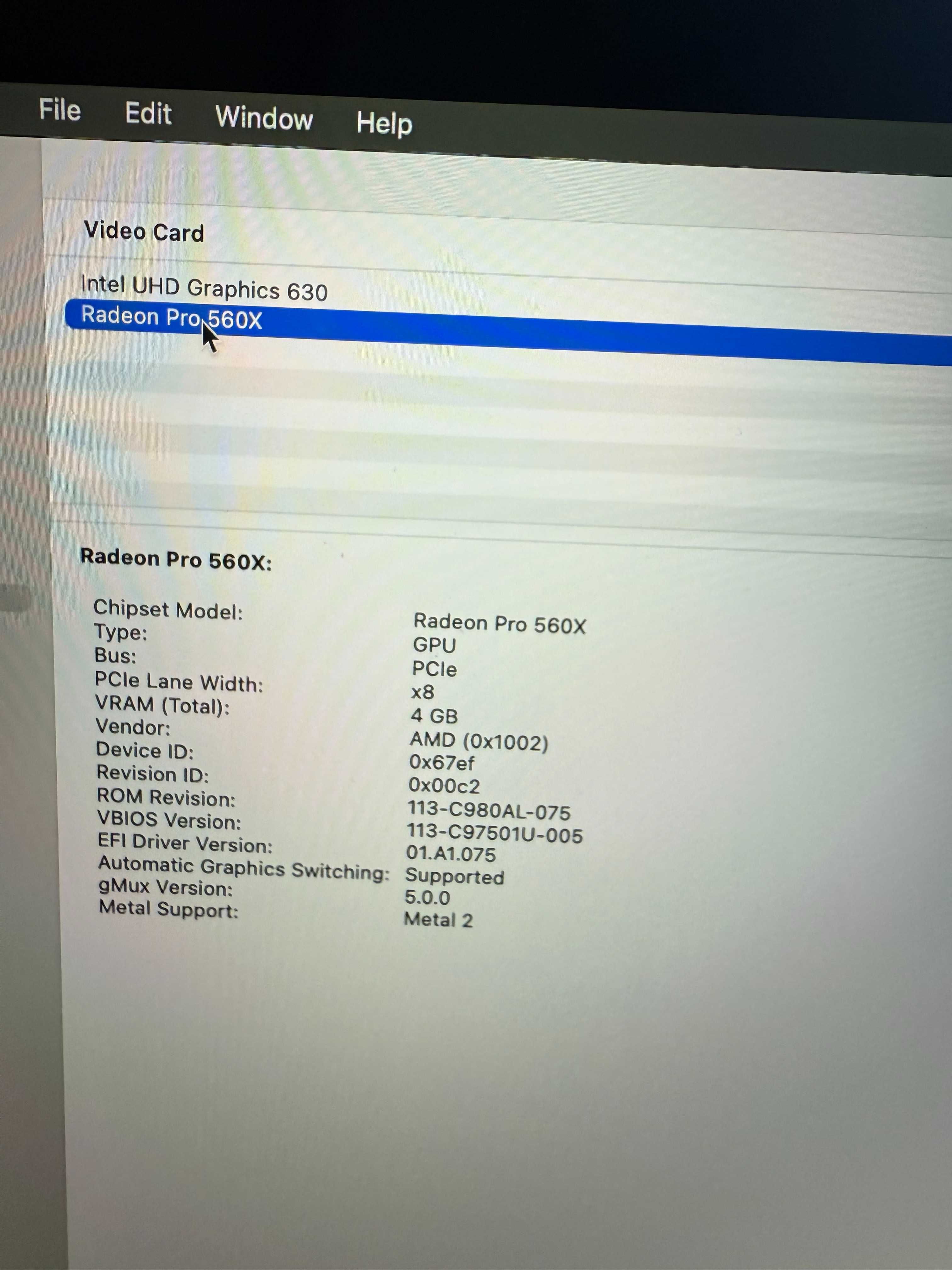 Apple MacBook pro 15.4", 2019, space grey