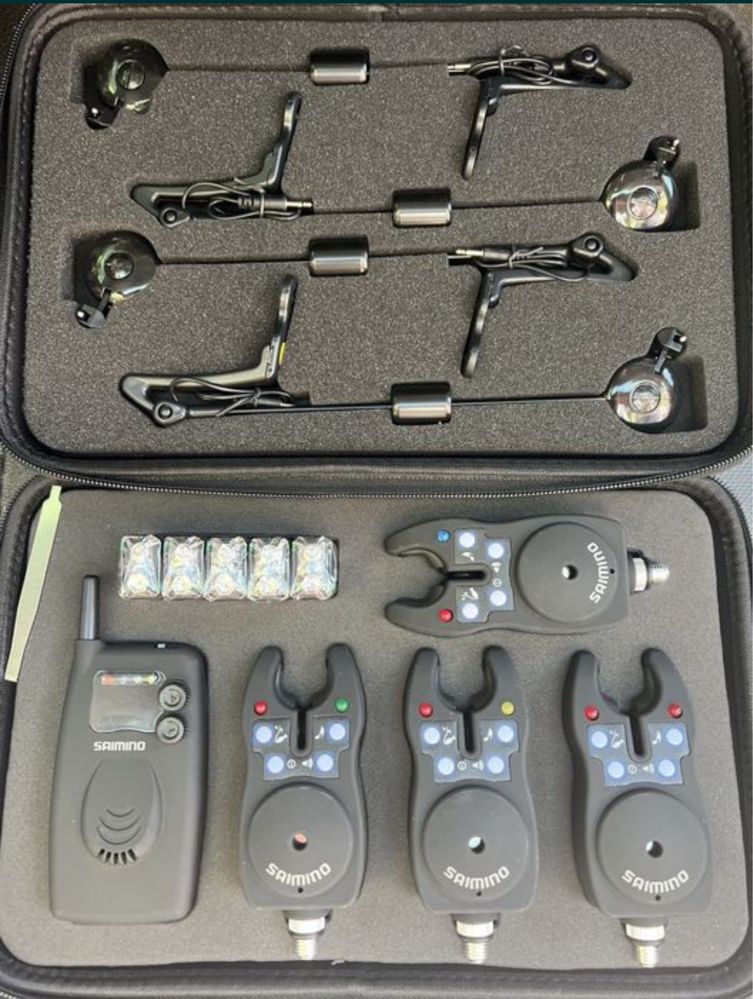 Set senzori SAIMINO 4 + 1 plus Set Swingheri FULL BLACK cu penar