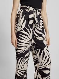 Широк панталон с висока талия Mango