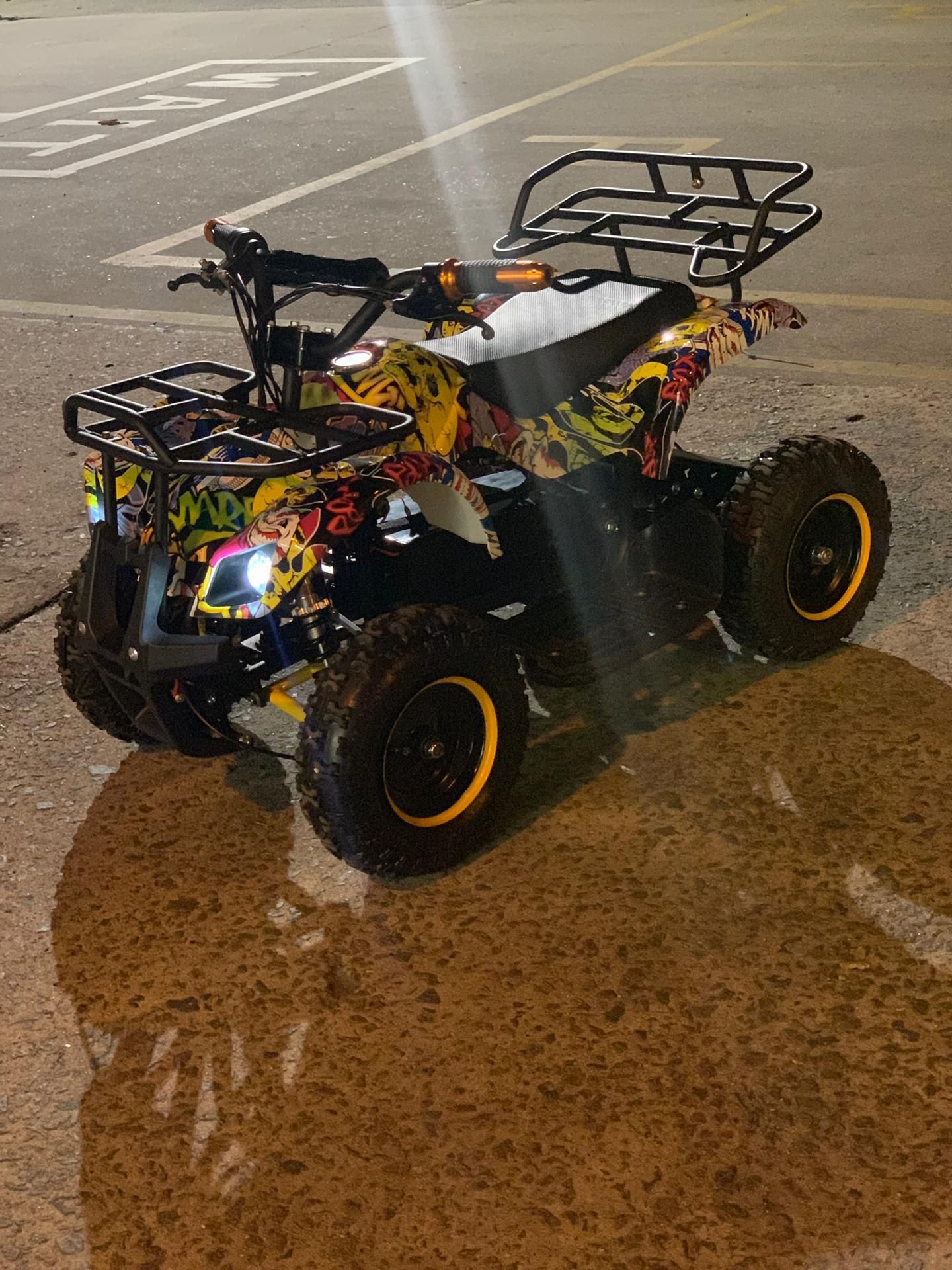 Atv electric 800w deluxe Graffiti /kxd/atv copii