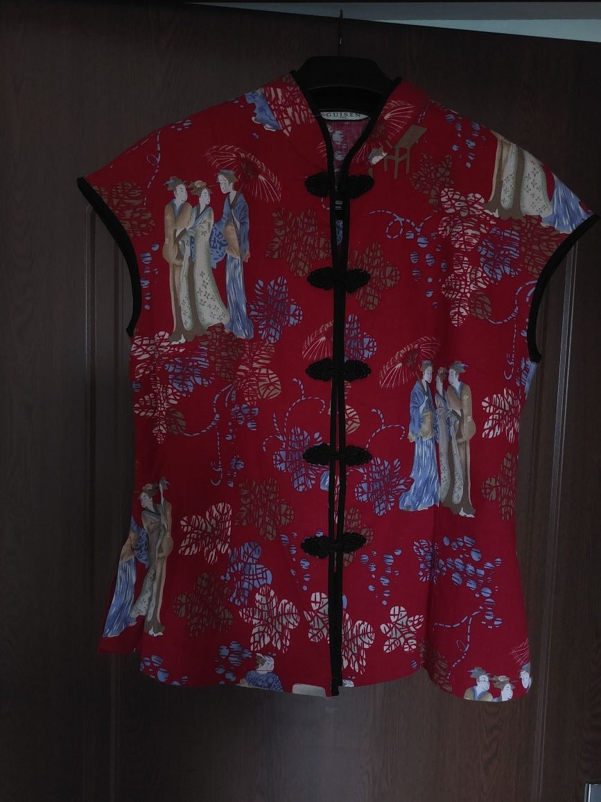 Vesta vintage asiatica stil chinezesc