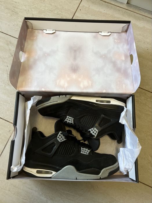 Air Jordan 4 black canvas