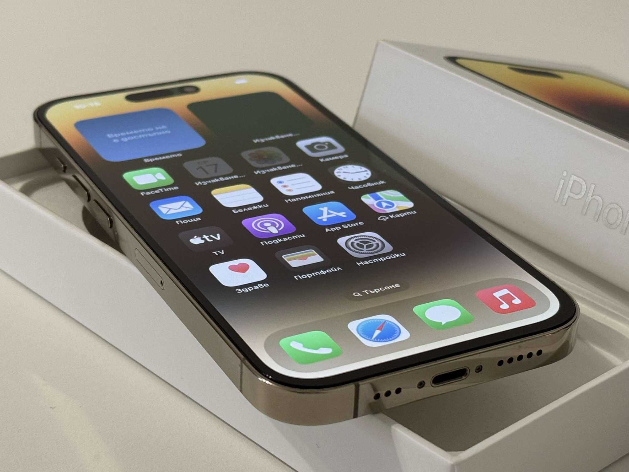 Бартер! Перфектен! iPhone 14 Pro 256GB Gold (Златен)