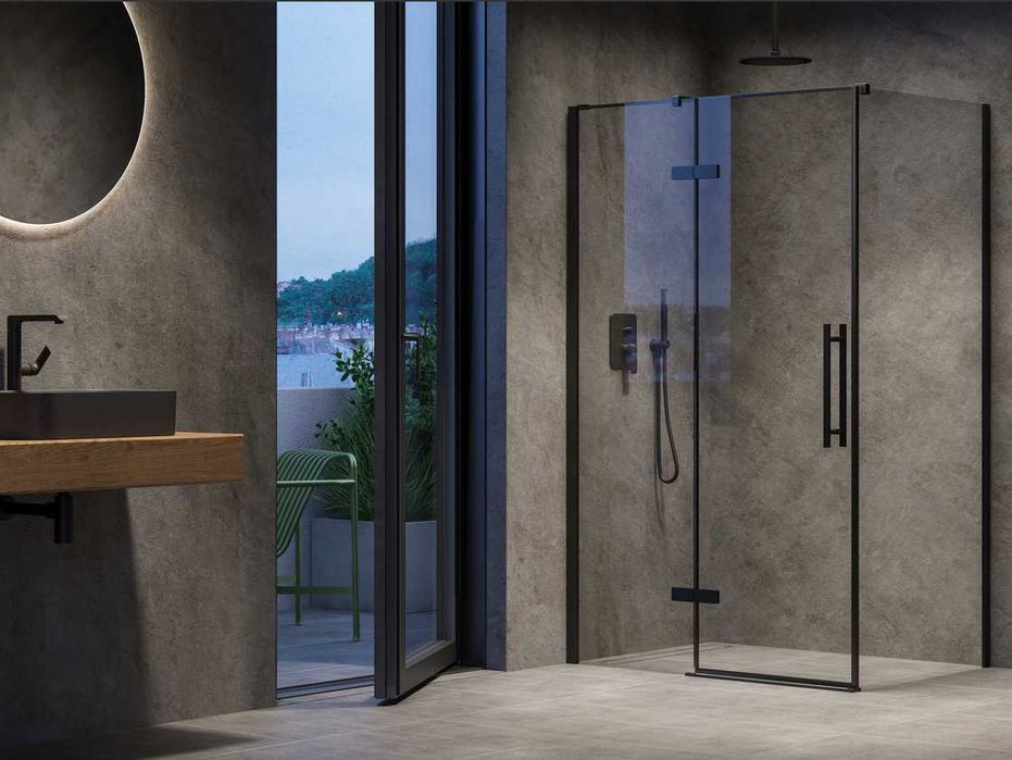 Чисто нова душ кабина Cool Black Matt 80x120см - Ravak