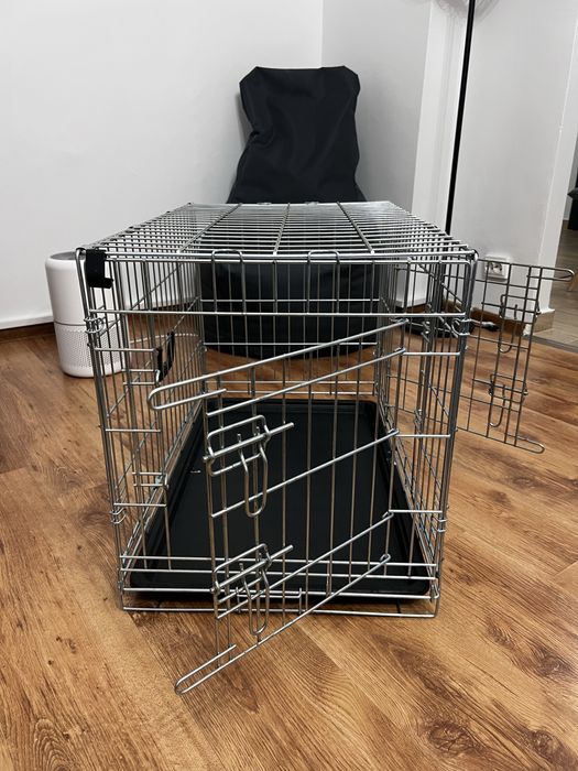 Cușcă pliabilă din metal pentru câini - PAWISE