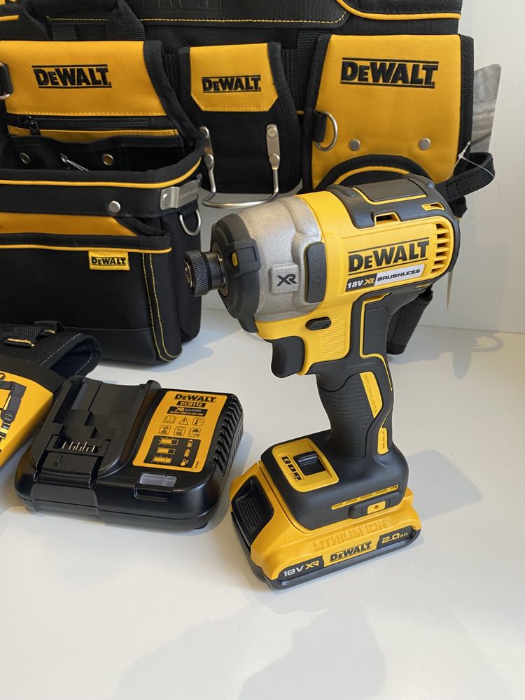 Комплект за гипсокартон DeWALT Колан , Тиранти , Импакт 18V XR 205Nm