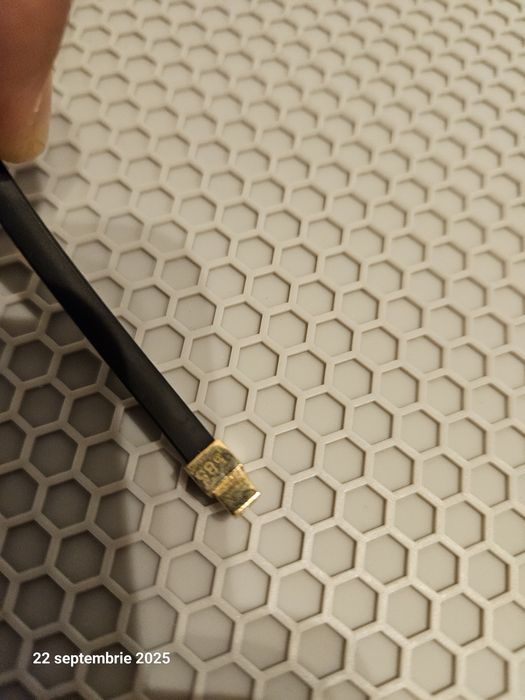 Bratara silicon aur alb roz 14K