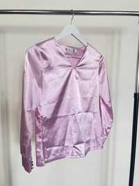 Сатенена розова риза