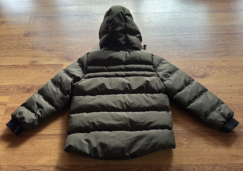 Детско,зимно яке Nike в масленозелено с топла подплата