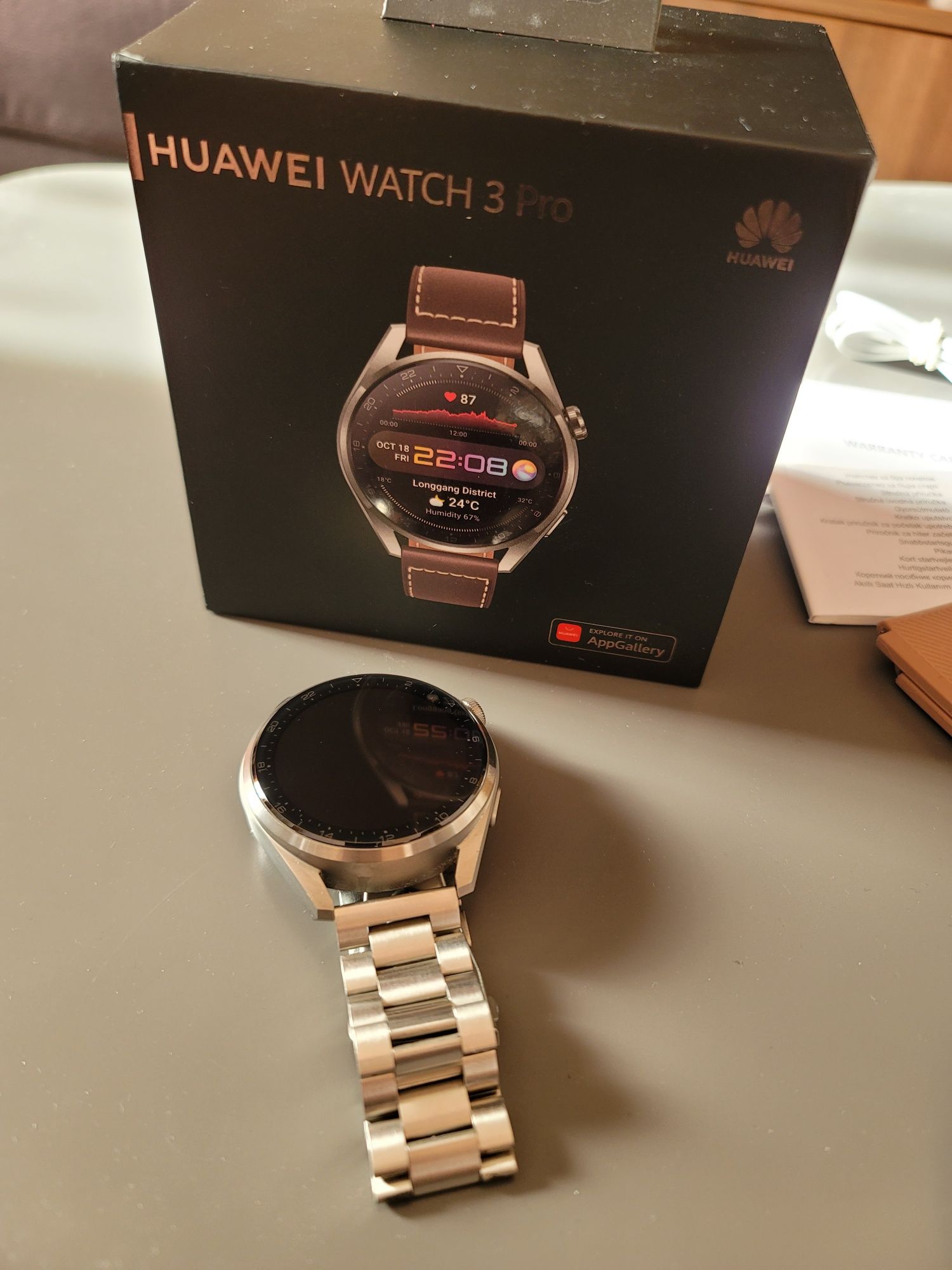 Smartwatch Huawei Watch 3 Pro eSIM LTE WiFi NFC GPS