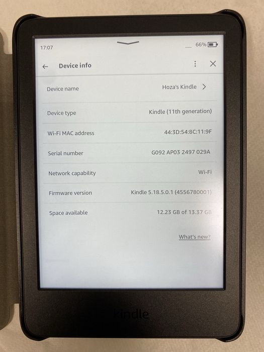 Amazon Kindle 11 gen.
